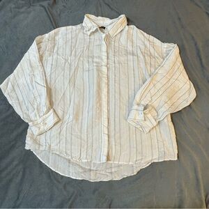 Zara Basic Striped Button Down Shirt

#1163